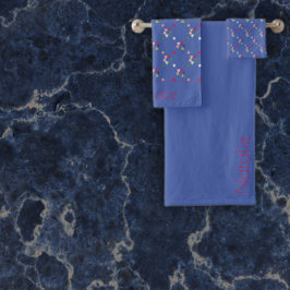 Geometrisk färgad mönster blå