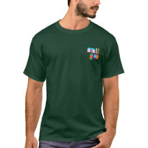 Geometrisk Färgblock för Herr T-Shirt