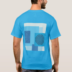 Geometrisk Färgblockering för Herr T-shirt
