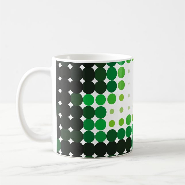Geometrisk färgstark bakgrund för vintagen. Abstra Kaffemugg (Vänster)