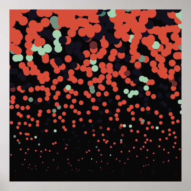 Geometrisk färgstark bakgrund för vintagen. Abstra Poster (Framsidan)