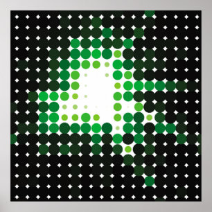 Geometrisk färgstark bakgrund för vintagen. Abstra Poster