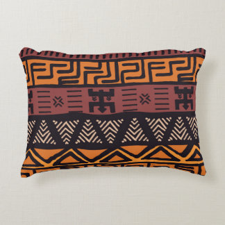 Geometrisk färgstark bohemisk stamart prydnadskudde