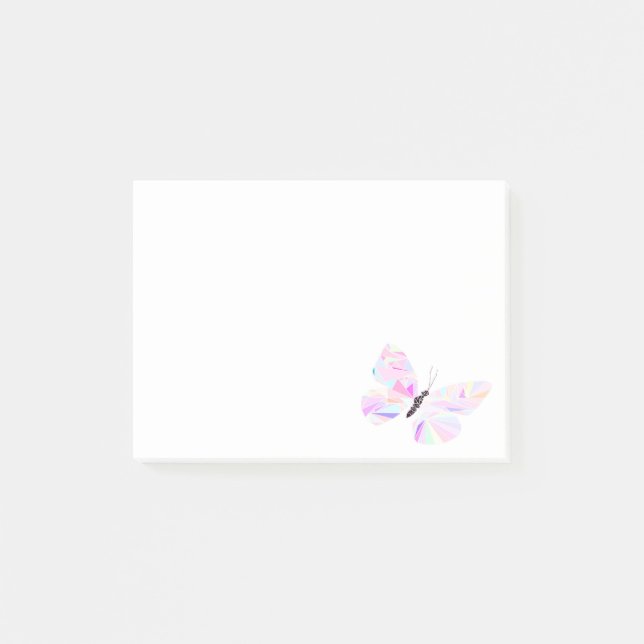 Geometrisk fjäril post-it block (Framsida)
