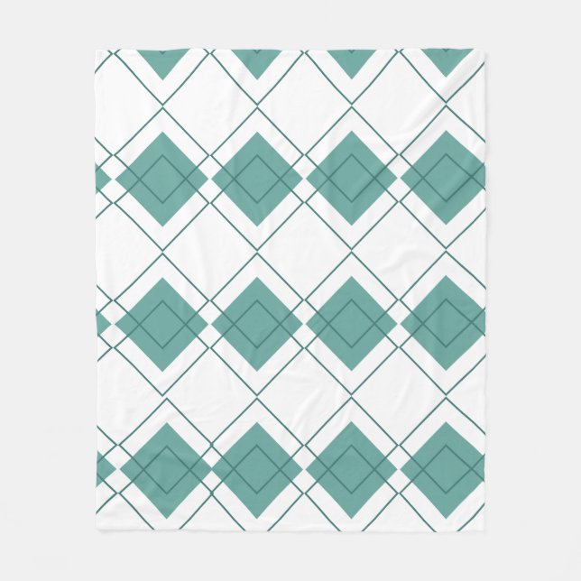 Geometrisk Fleecefilt (Framsidan)