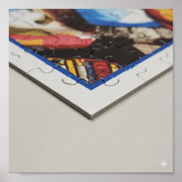 Geometrisk fokusering: Jigszawa Puzzle Gräns och K Poster