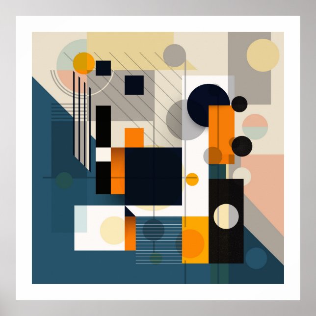 Geometrisk form 1 poster (Framsidan)