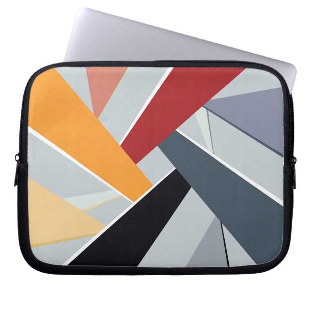 Geometrisk form 2 för abstrakt laptop fodral (Framsidan)