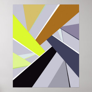 Geometrisk form 8 för abstrakt poster