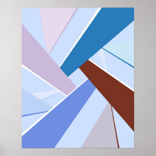 Geometrisk form för abstrakt 3 poster