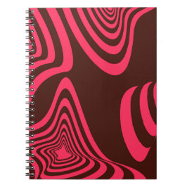 geometrisk form för rosa, optik, trendig, abstrakt anteckningsbok