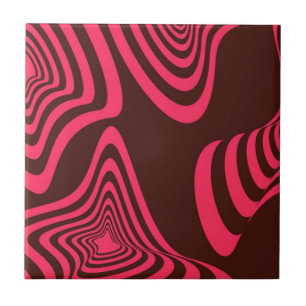 geometrisk form för rosa, optik, trendig, abstrakt kakelplatta