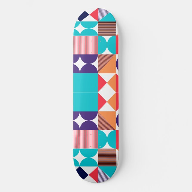 Geometrisk form mini skateboard bräda 18,5 cm (Framsida)