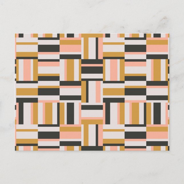 Geometrisk form Mönster Helg Vykort (Framsida)