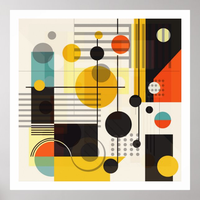 Geometrisk form sammansättning 2 poster (Framsidan)