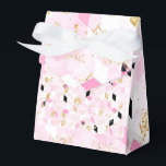 Geometrisk förmånsruta för rosa, svart och guld presentaskar<br><div class="desc">Geometrisk förmånsruta för rosa,  svart och guld</div>