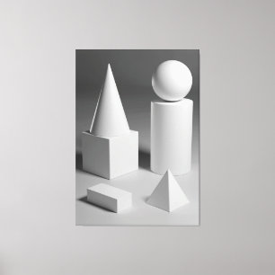 Geometrisk formform canvastryck