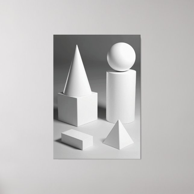 Geometrisk formform canvastryck (Framsida)