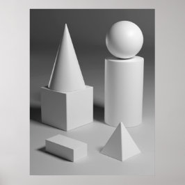 Geometrisk formskuggning poster