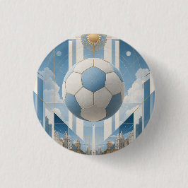 Geometrisk fotbollsstadsbild-Argentina Knapp