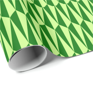 Geometrisk, framväxande grönt i mitten av århundra presentpapper