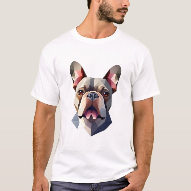 Geometrisk fransk huvud t shirt (Framsida)