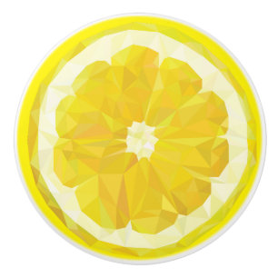 Geometrisk frukt i citronsegmentet knopp