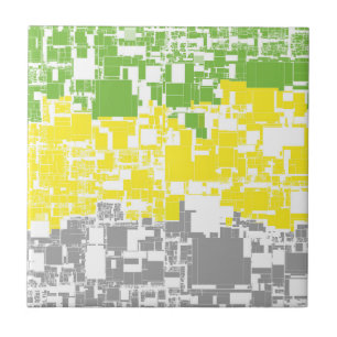 Geometrisk Funky Abstrakt Lithromantisk Stolthetsf Kakelplatta