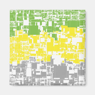 Geometrisk Funky Abstrakt Lithromantisk Stolthetsf Magnet