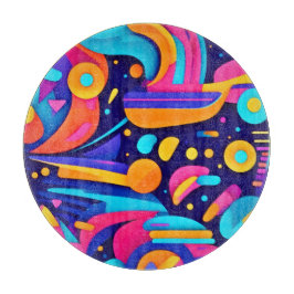 Geometrisk fusion av färgstark Abstrakt