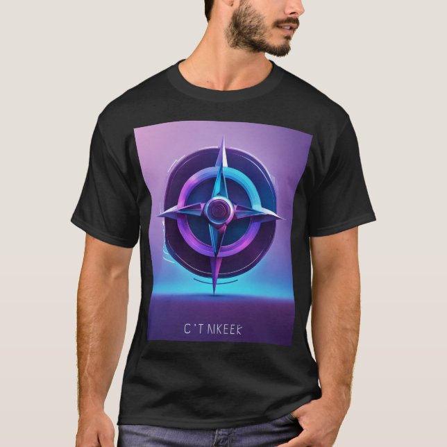"Geometrisk fusion: Modern Manar-T-Shirts" T Shirt (Framsida)