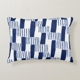 Geometrisk fyllning för sjöräddflottans Brushstrok Prydnadskudde