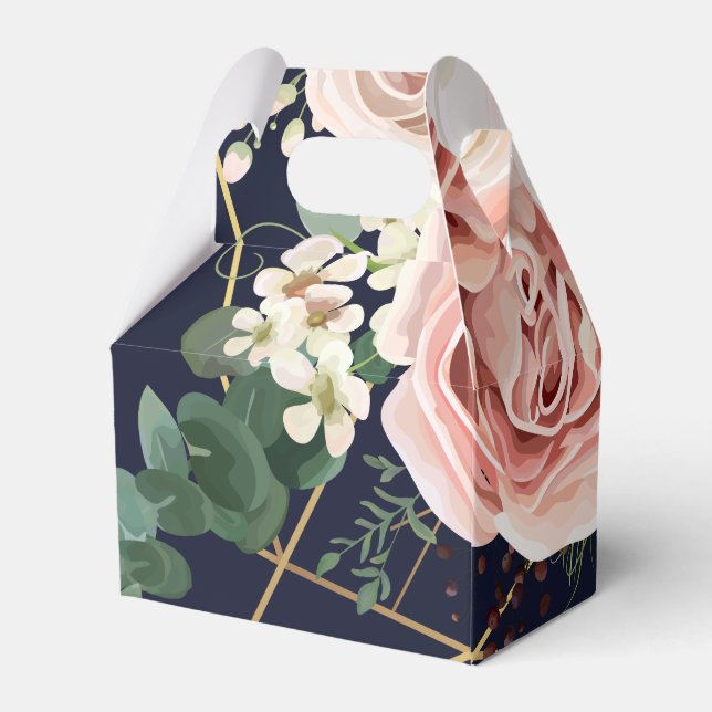 Geometrisk garden Ro-flotta med Papper favoritruta Presentaskar (Baksidan Sidan)