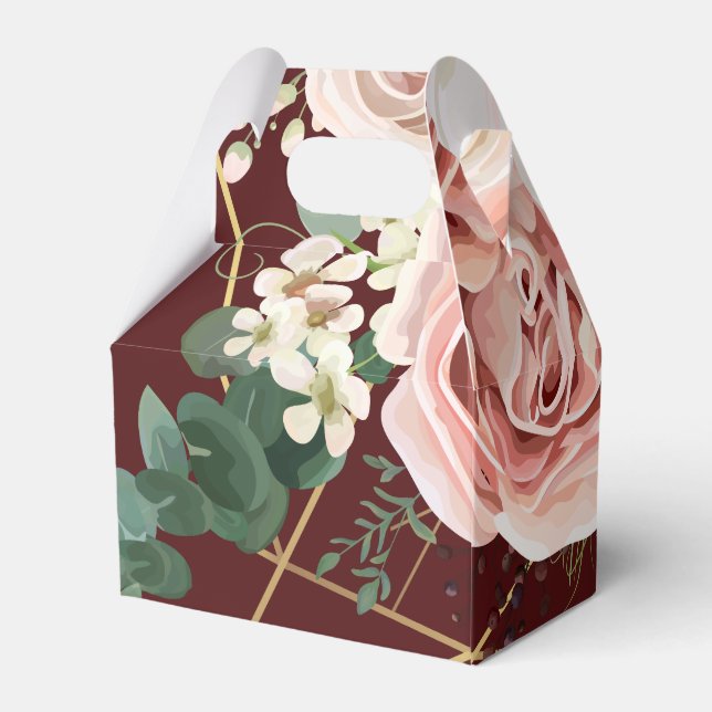 Geometrisk Garden Ro Vin Presentaskar (Baksidan Sidan)