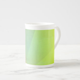 Geometrisk gradering av modern Gult Benporslin Mugg