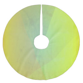 Geometrisk gradering av modern Gult Julgransmatta Borstad Polyester