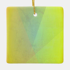 Geometrisk gradering av modern Gult Julgransprydnad Keramik