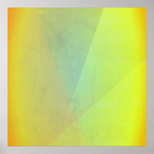 Geometrisk gradering av modern Gult Poster