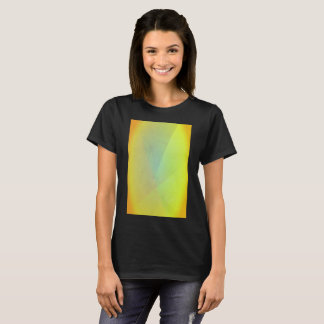 Geometrisk gradering av modern Gult T Shirt