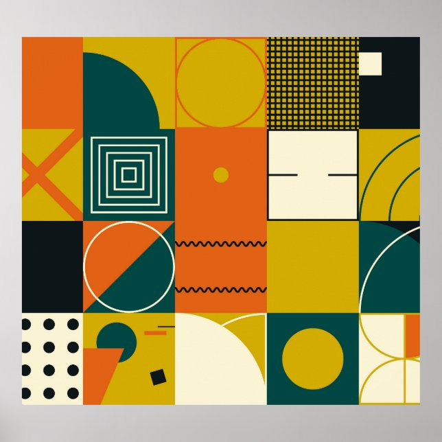 Geometrisk grafik: enkel formdesign. poster (Framsidan)