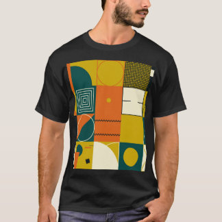 Geometrisk grafik: enkel formdesign. t shirt
