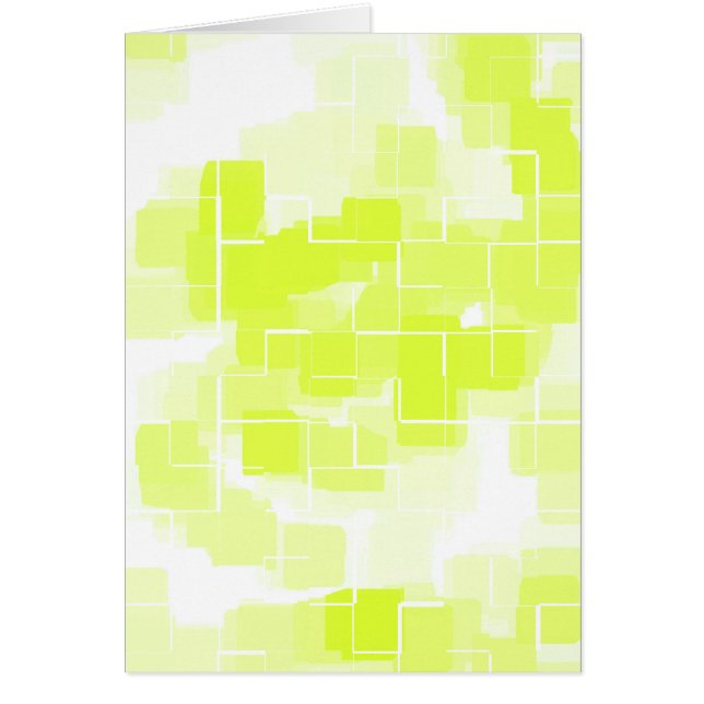 Geometrisk grafik för "Lemon Meringue" Hälsningskort (Framsidan)