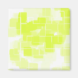 Geometrisk grafik för "Lemon Meringue" Magnet