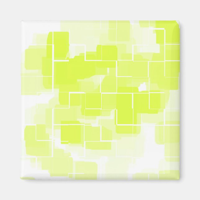 Geometrisk grafik för "Lemon Meringue" Magnet (Framsidan)