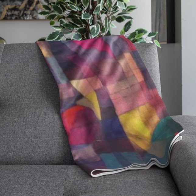 Geometrisk grafik för levande Abstrakt i anpassnin Fleecefilt (Skapare uppladdad)