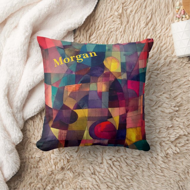 Geometrisk grafik för levande Abstrakt i anpassnin Kudde (Filt)