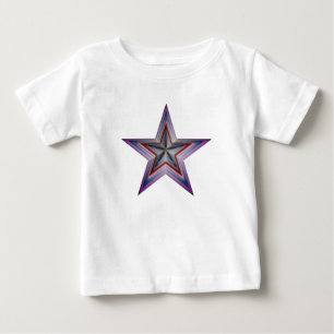 Geometrisk grafik i stjärnans abstrakt t-shirt