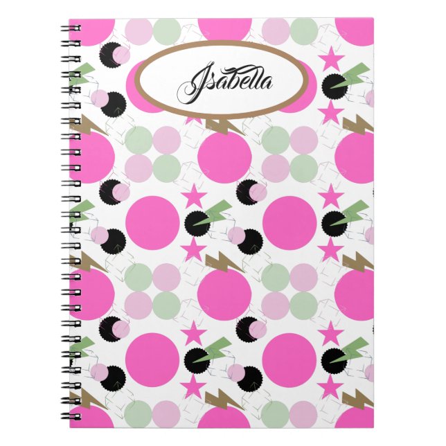 Geometrisk grafik, krafttjej anteckningsbok (Framsidan)