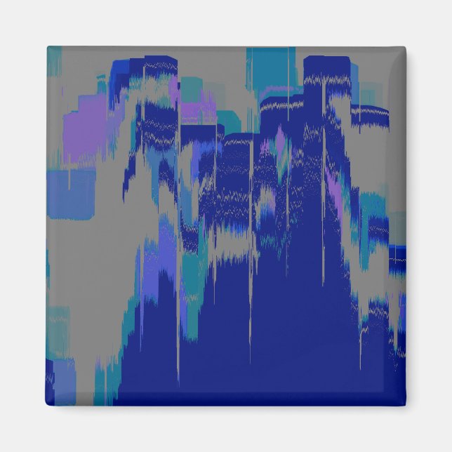 Geometrisk grafik med "ryggstödsfönster" magnet (Framsidan)
