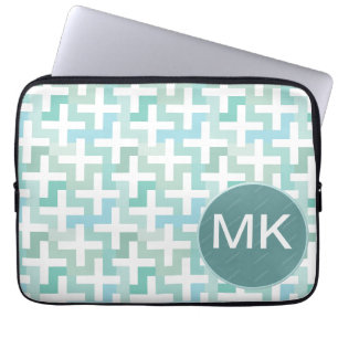 Geometrisk Grönt av skalbaggar Laptop Sleeve